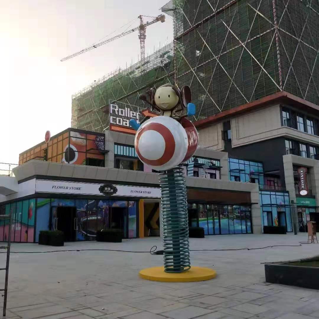 小猴子彈簧不銹鋼雕塑 小猴子彈簧不銹鋼雕塑